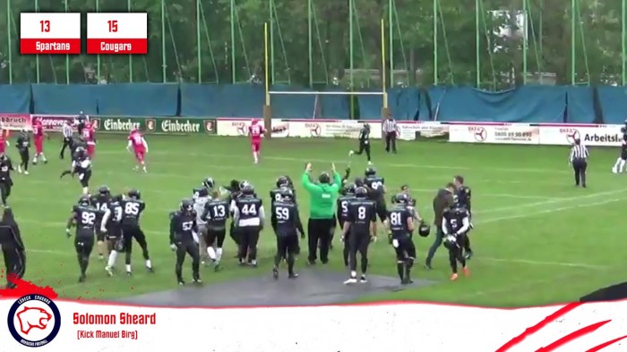 Highlights: Hannover Spartans - Lübeck Cougars (11. Mai 2019)