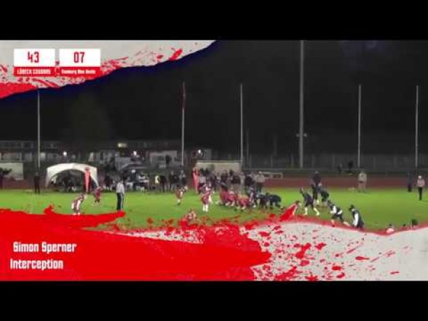 Highlights: Lübeck Cougars - Hamburg Blue Devils (13. April 2019)